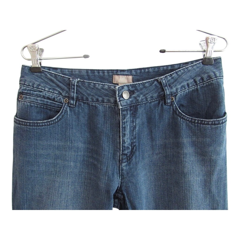 J. Jill Weekender Women 4 Medium Wash Straight Leg 100% Cotton Denim Jeans - Picture 2 of 6